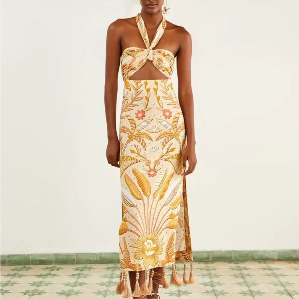Farm Rio Jungle Chic Midi Dress